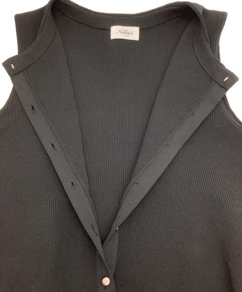 NOLLEY'S（ノーリーズ）NOLLEY'S (ノーリーズ) ニットジレ ブラック サイズ:38の古着・服飾アイテム