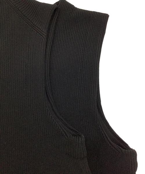 NOLLEY'S（ノーリーズ）NOLLEY'S (ノーリーズ) ニットジレ ブラック サイズ:38の古着・服飾アイテム