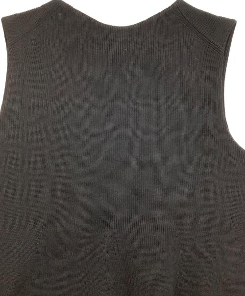 NOLLEY'S（ノーリーズ）NOLLEY'S (ノーリーズ) ニットジレ ブラック サイズ:38の古着・服飾アイテム