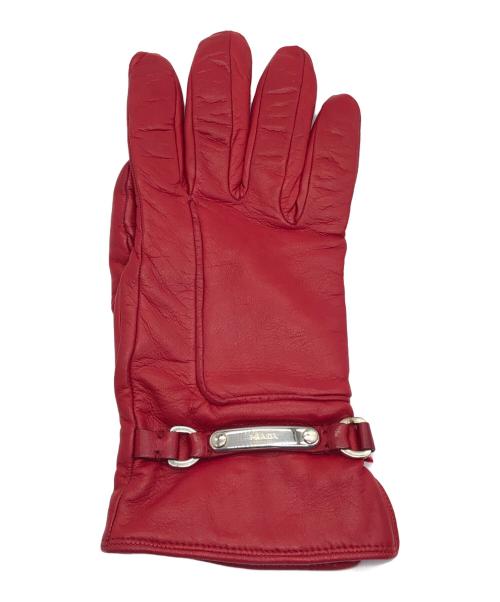 PRADA（プラダ）PRADA (プラダ) 手袋 レッドの古着・服飾アイテム