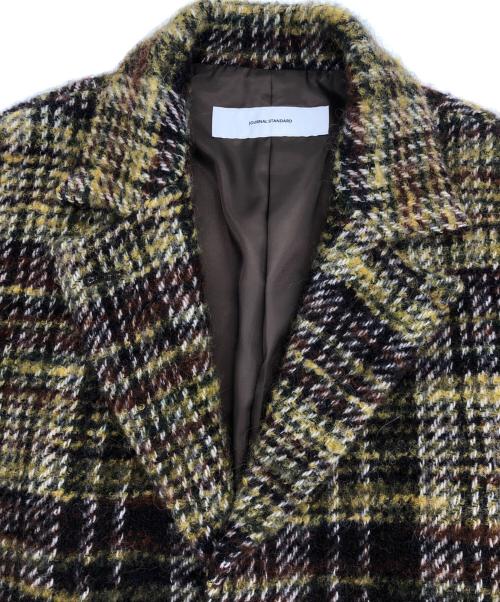 JOURNAL STANDARD（ジャーナルスタンダード）JOURNAL STANDARD (ジャーナルスタンダード) ループツイードテーラーコート グリーン サイズ:不明の古着・服飾アイテム
