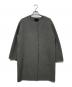 theory（セオリー）の古着「ノーカラーコート」｜グレー