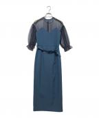 Ameriアメリ）の古着「ワンピース」｜グレー×ブルー