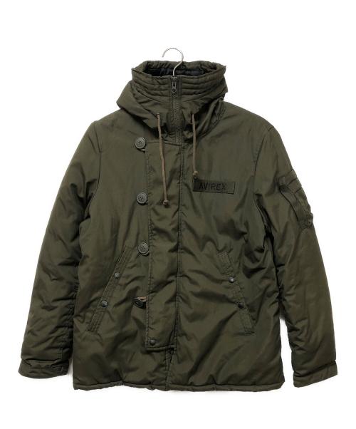 AVIREX（アヴィレックス）AVIREX (アヴィレックス) 中綿ジャケット カーキ サイズ:SIZE Lの古着・服飾アイテム