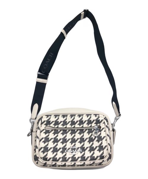 COACH（コーチ）COACH (コーチ) ショルダーバッグ ホワイト×ブラックの古着・服飾アイテム