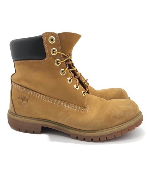 Timberland（ティンバーランド）Timberland (ティンバーランド) イエローブーツ ブラウン サイズ:27.5の古着・服飾アイテム