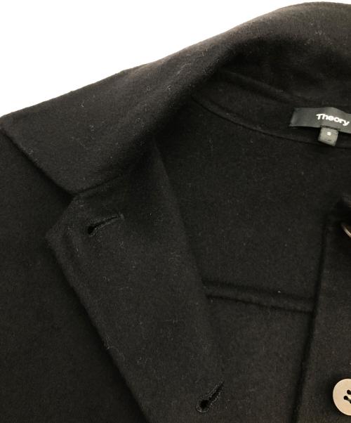 theory（セオリー）theory (セオリー) オーバーサイズシャツジャケット風コート ブラック サイズ:SIZE Sの古着・服飾アイテム
