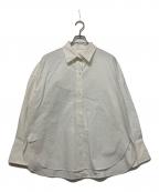 BABYLONEバビロン）の古着「バックタックオーバーシャツ　長袖シャツ」｜ホワイト