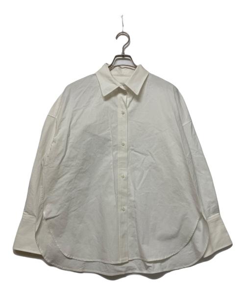 BABYLONE（バビロン）BABYLONE (バビロン) バックタックオーバーシャツ　長袖シャツ ホワイト サイズ:Freeの古着・服飾アイテム