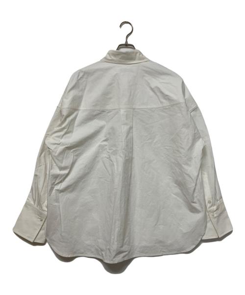 BABYLONE（バビロン）BABYLONE (バビロン) バックタックオーバーシャツ　長袖シャツ ホワイト サイズ:Freeの古着・服飾アイテム