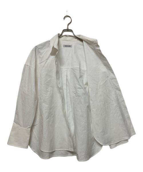 BABYLONE（バビロン）BABYLONE (バビロン) バックタックオーバーシャツ　長袖シャツ ホワイト サイズ:Freeの古着・服飾アイテム