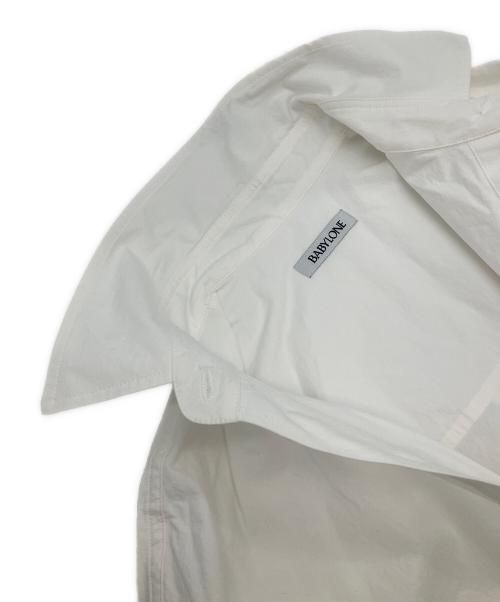 BABYLONE（バビロン）BABYLONE (バビロン) バックタックオーバーシャツ　長袖シャツ ホワイト サイズ:Freeの古着・服飾アイテム