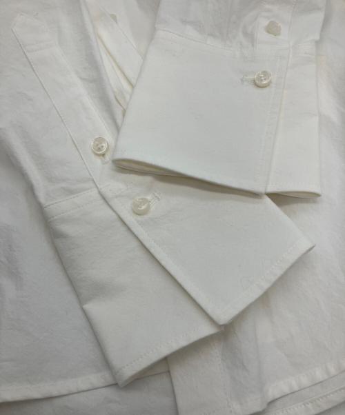 BABYLONE（バビロン）BABYLONE (バビロン) バックタックオーバーシャツ　長袖シャツ ホワイト サイズ:Freeの古着・服飾アイテム