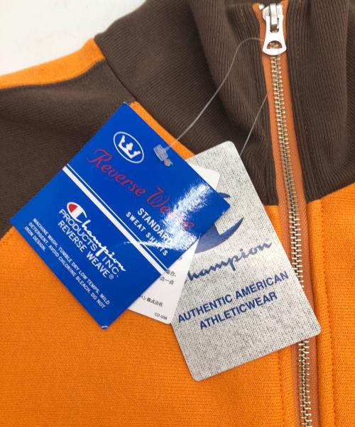 Champion（チャンピオン）Champion (チャンピオン) REVERSE WEAVE TRACK JACKET イエロー×ブラウン サイズ:SIZE L 未使用品の古着・服飾アイテム