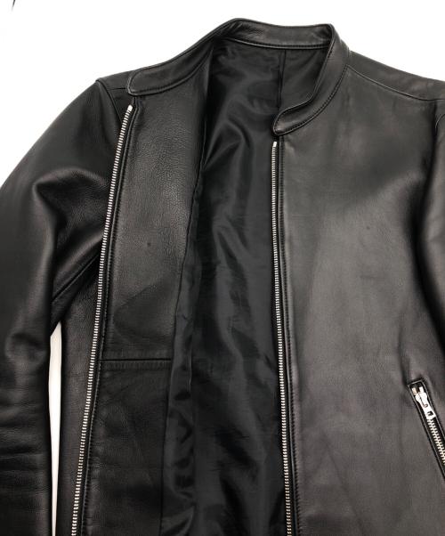 LIDnM（リドム）LIDNM (リドム) レザーライダースジャケット ブラック サイズ:Mの古着・服飾アイテム