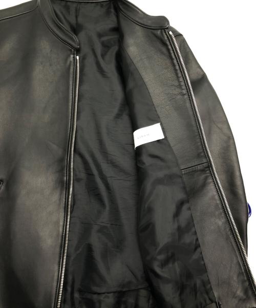 LIDnM（リドム）LIDNM (リドム) レザーライダースジャケット ブラック サイズ:Mの古着・服飾アイテム