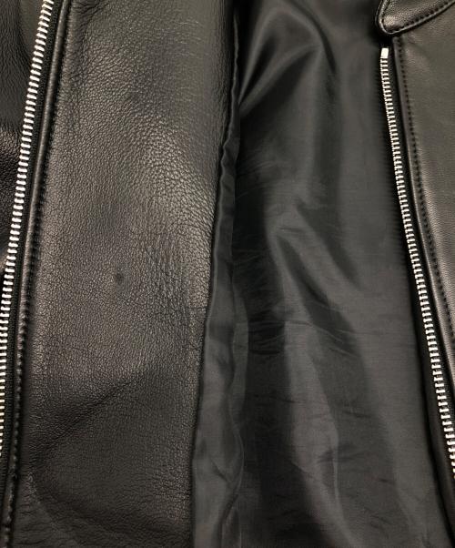 LIDnM（リドム）LIDNM (リドム) レザーライダースジャケット ブラック サイズ:Mの古着・服飾アイテム