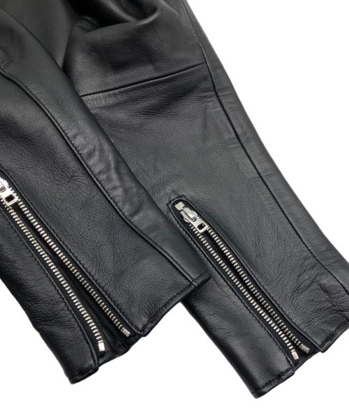LIDnM（リドム）LIDNM (リドム) レザーライダースジャケット ブラック サイズ:Mの古着・服飾アイテム