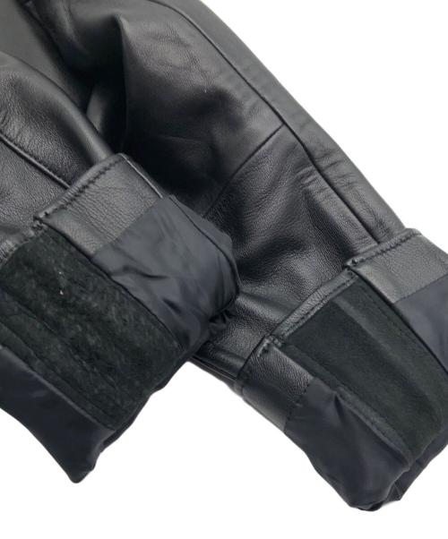 LIDnM（リドム）LIDNM (リドム) レザーライダースジャケット ブラック サイズ:Mの古着・服飾アイテム