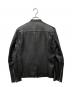 LIDNM (リドム) レザーライダースジャケット ブラック サイズ:M：4000円