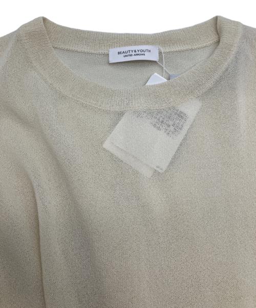 BEAUTY&YOUTH（ビューティーアンドユース）BEAUTY&YOUTH (ビューティーアンドユース) 半袖ワンピース アイボリー サイズ:Freeの古着・服飾アイテム