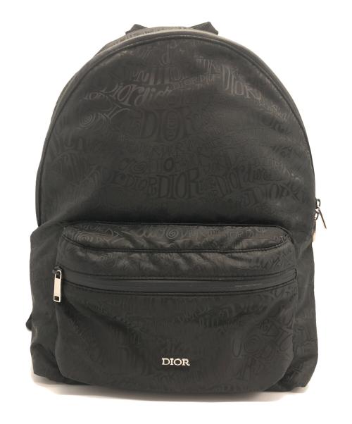 Dior（ディオール）Dior (ディオール) Shawn Stussy (ショーン・ステューシー) Rider BACKPACK　リュック ブラックの古着・服飾アイテム