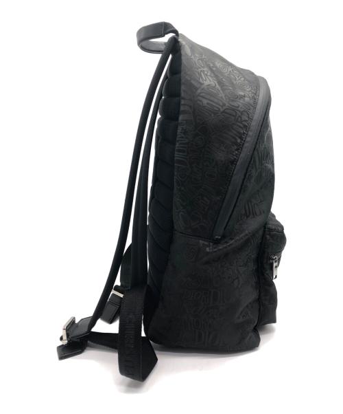Dior（ディオール）Dior (ディオール) Shawn Stussy (ショーン・ステューシー) Rider BACKPACK　リュック ブラックの古着・服飾アイテム