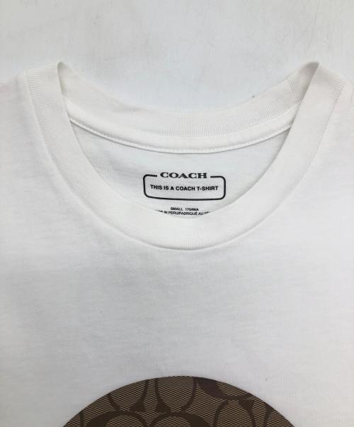 COACH（コーチ）COACH (コーチ) 半袖カットソー ホワイト サイズ:SIZE Sの古着・服飾アイテム