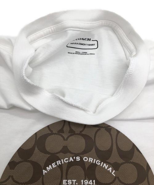 COACH（コーチ）COACH (コーチ) 半袖カットソー ホワイト サイズ:SIZE Sの古着・服飾アイテム
