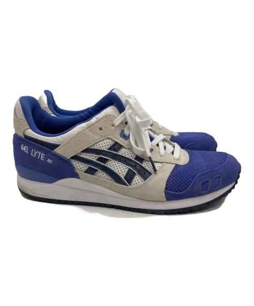 asics（アシックス）asics (アシックス) スニーカー ホワイト×ブルー サイズ:27の古着・服飾アイテム