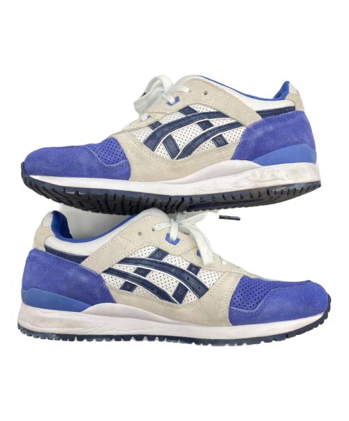 asics（アシックス）asics (アシックス) スニーカー ホワイト×ブルー サイズ:27の古着・服飾アイテム