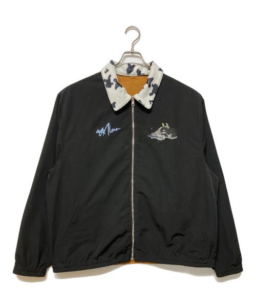 Left Alone（レフトアローン）Left Alone (レフトアローン) リバーシブルジャケット ブラック×オレンジ サイズ:SIZE Mの古着・服飾アイテム