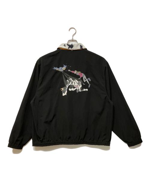 Left Alone（レフトアローン）Left Alone (レフトアローン) リバーシブルジャケット ブラック×オレンジ サイズ:SIZE Mの古着・服飾アイテム