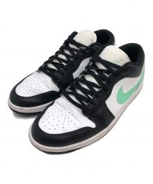 NIKE（ナイキ）の古着「Air Jordan 1 Low "Green Glow　ローカットスニーカー」｜グリーン×ブラック×ホワイト