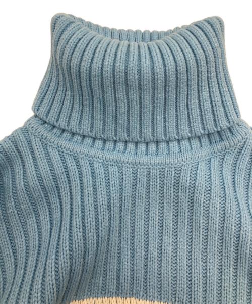 adidas Originals（アディダスオリジナル）adidas Originals (アディダスオリジナル) 厚手ニット ブルー×ホワイト サイズ:Lの古着・服飾アイテム