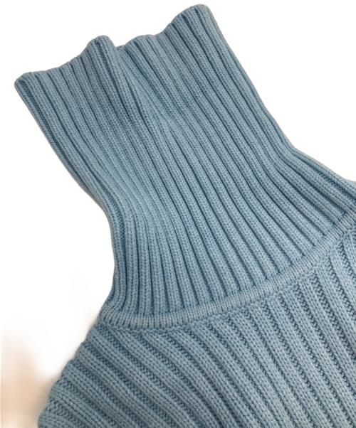 adidas Originals（アディダスオリジナル）adidas Originals (アディダスオリジナル) 厚手ニット ブルー×ホワイト サイズ:Lの古着・服飾アイテム