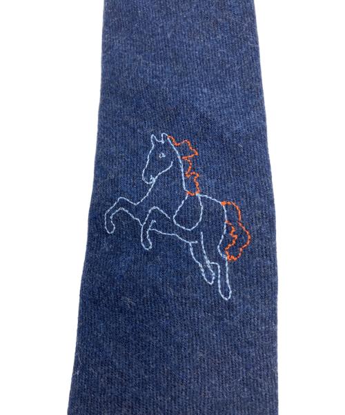 HERMES（エルメス）HERMES (エルメス) ネクタイ ネイビー サイズ:不明の古着・服飾アイテム