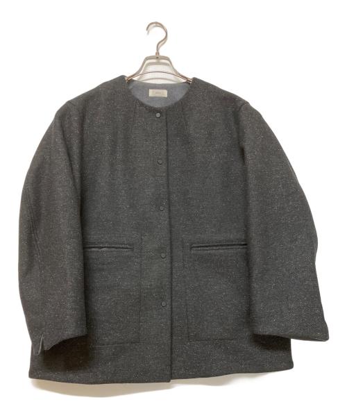 IENA（イエナ）IENA (イエナ) ノーカラーコート ダークグレー サイズ:Freeの古着・服飾アイテム