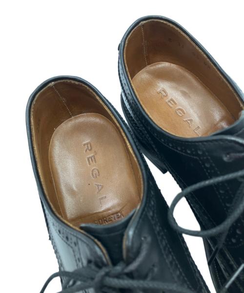 REGAL（リーガル）REGAL (リーガル) ウィングチップシューズ ブラック サイズ:25½の古着・服飾アイテム
