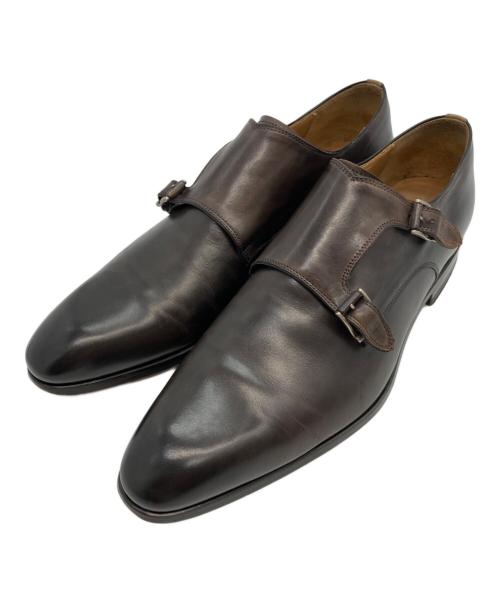 MAGNANNI（マグナーニ）MAGNANNI (マグナーニ) ダブルモンクシューズ ブラウン サイズ:SIZE 25.5cmの古着・服飾アイテム