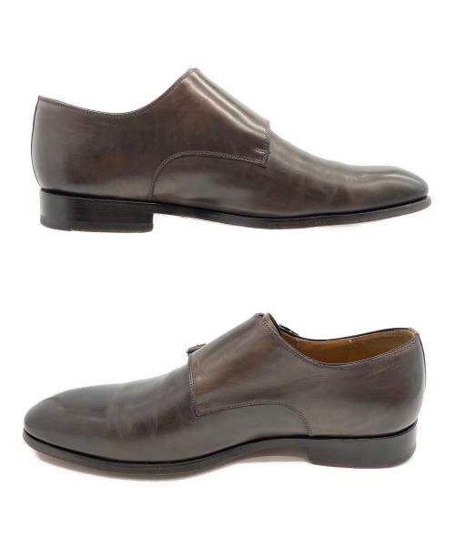 MAGNANNI（マグナーニ）MAGNANNI (マグナーニ) ダブルモンクシューズ ブラウン サイズ:SIZE 25.5cmの古着・服飾アイテム