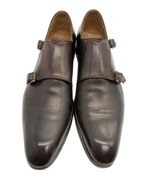 MAGNANNI（マグナーニ）MAGNANNI (マグナーニ) ダブルモンクシューズ ブラウン サイズ:SIZE 25.5cmの古着・服飾アイテム