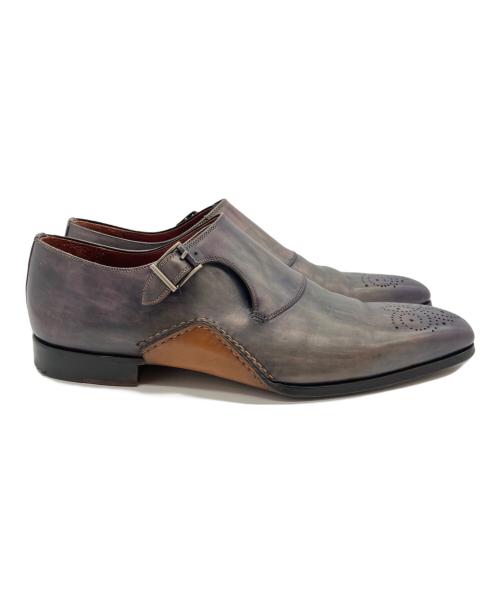 MAGNANNI（マグナーニ）MAGNANNI (マグナーニ) ダブルモンクシューズ パープル サイズ:SIZE 41の古着・服飾アイテム