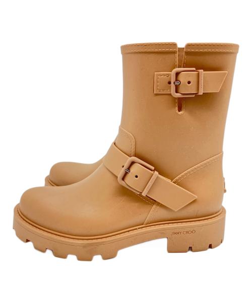 JIMMY CHOO（ジミーチュウ）JIMMY CHOO (ジミーチュウ) レインブーツ ピンク サイズ:SIZE 37の古着・服飾アイテム