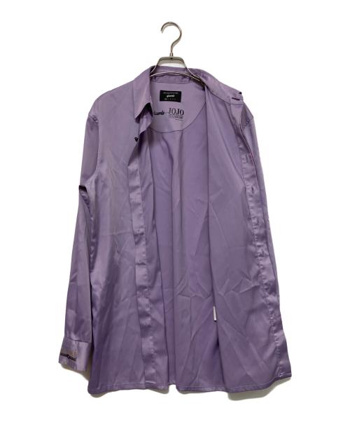 glamb（グラム）glamb (グラム) ジョジョの奇妙な冒険 (ジョジョノキミョウナボウケン) 長袖シャツ パープルの古着・服飾アイテム