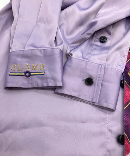 glamb（グラム）glamb (グラム) ジョジョの奇妙な冒険 (ジョジョノキミョウナボウケン) 長袖シャツ パープルの古着・服飾アイテム