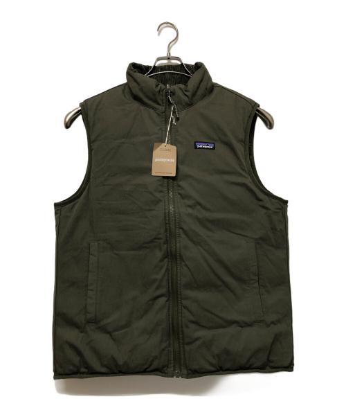 Patagonia（パタゴニア）Patagonia (パタゴニア) リバーシブル・コットン・ダウン・ベスト カーキ サイズ:SIZE M 未使用品の古着・服飾アイテム