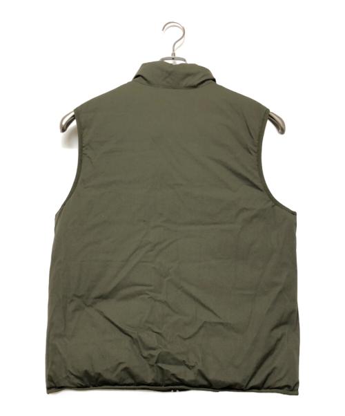 Patagonia（パタゴニア）Patagonia (パタゴニア) リバーシブル・コットン・ダウン・ベスト カーキ サイズ:SIZE M 未使用品の古着・服飾アイテム