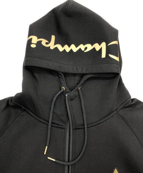 Champion（チャンピオン）Champion (チャンピオン) The DUFFER of ST.GEORGE (ザ ダファーオブセントジョージ) ジップパーカー ブラック サイズ:SIZE Mの古着・服飾アイテム