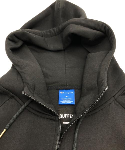 Champion（チャンピオン）Champion (チャンピオン) The DUFFER of ST.GEORGE (ザ ダファーオブセントジョージ) ジップパーカー ブラック サイズ:SIZE Mの古着・服飾アイテム